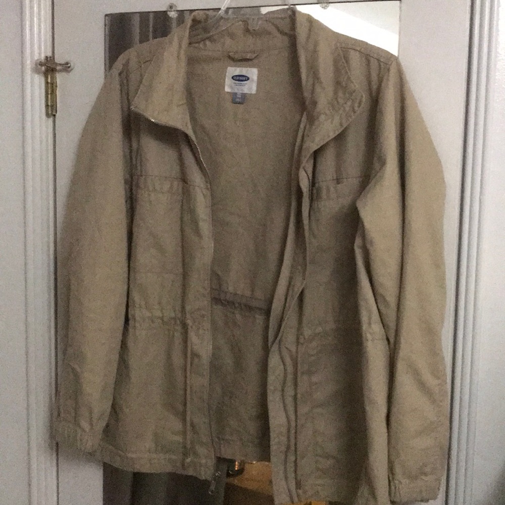Drawstring waisted jacket